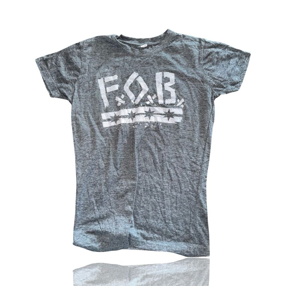 Fall Out Boy Women's Small Gray Vintage Style Graphic T-Shirt